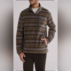 Billabong Drew Mock Neck Fleece Pullover, 1/4 Zip Mens Medium